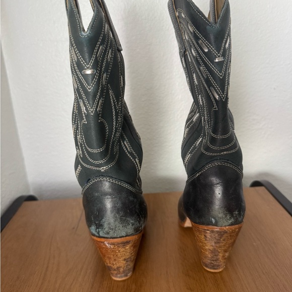 Vintage Zodiac Women's Black Cowboy Boots👢-Size 8.5 - Picture 5 of 6